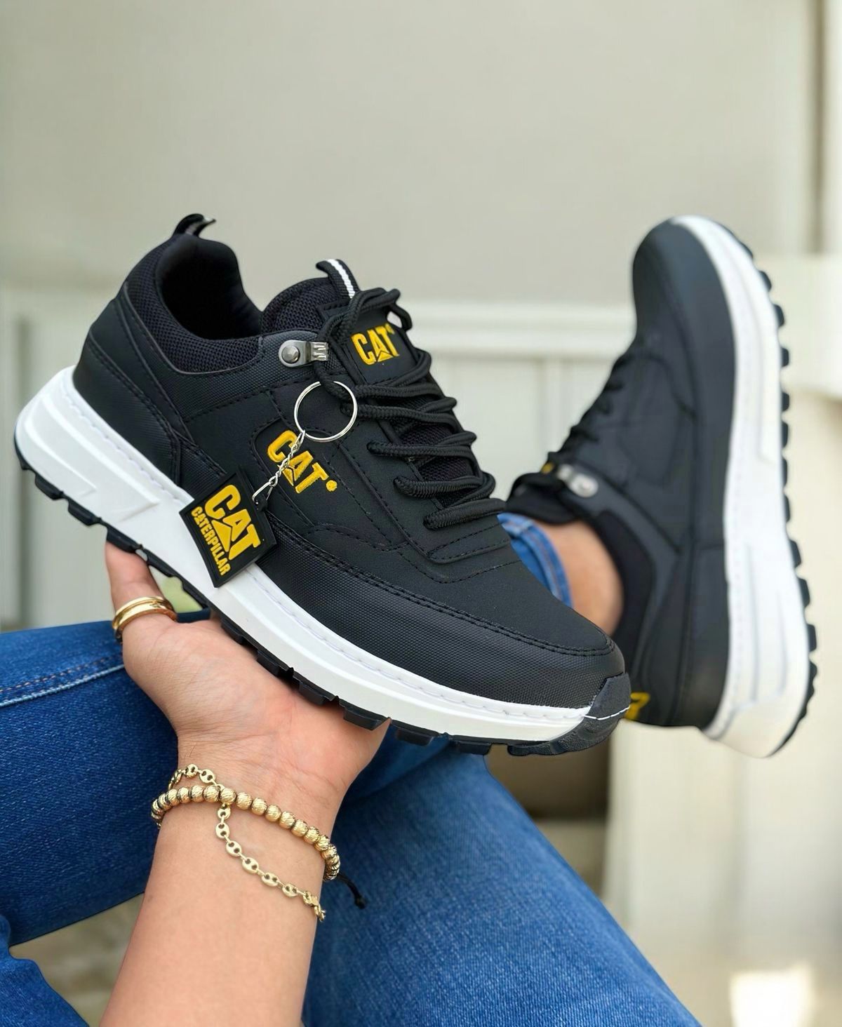 Zapatos Caterpillar Cosidos Con Llavero